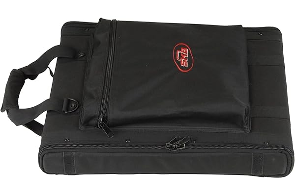 SKB 1SKB-SC191U Etui souple Rack 1U avec Profilés en acier/Fermeture éclair à haute résistance/Poche extérieure/Sangles Noir