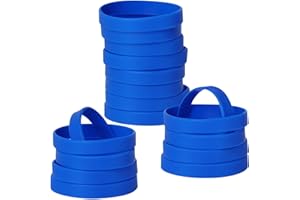 LVNRIDS Braccialetti elastici in silicone 50 pezzi, braccialetti con cinturini in gomma per feste sportive a scuola