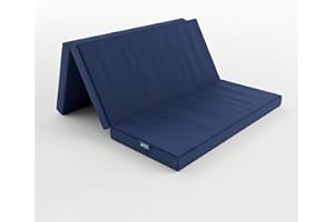 MOTHER NURTURE Classic Foam Foldable Mattress, Blue, 120 x 60 x 6 cm
