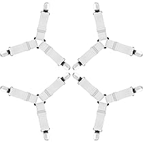 XIANGLONGY 6 Pezzi Ferma Lenzuola, Elastici per Lenzuolo, Elastici Lenzuolo, Adatto per Fissare Lenzuola, Materassi Divani ECC (Estensione Grande Fino a 250 cm, Estensione Piccola Fino a 115cm