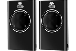 WVOILLTY 868MHZ Garage Door Opener Hand Transmitter Compatible with FAAC Garage Remote 4 Channels FAAC XT4 868 SLH LR, XT4 868 SLH, XT2 868 SLH, XT2 868 SLH LR,Black (2)