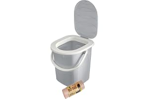 BranQ – Home Essential Mobile Campingtoalett 22 liter. med 20 stycken toalettpåsar, plast, med max. Lastkapacitet upp till 12