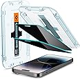 Spigen GLAStR EZ FIT [PRIVACY 2 Pack] designed for iPhone 14 PRO Privacy Screen Protector Premium Tempered Glass with Auto Align technology - 2 Pack