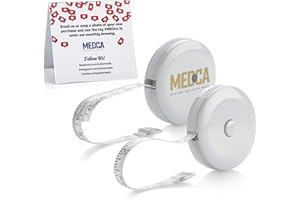 MEDCA Nastro corporeo di misura - (2 confezioni) Nastri di misura per il corpo e monitor del peso del grasso, (pollici e cm)