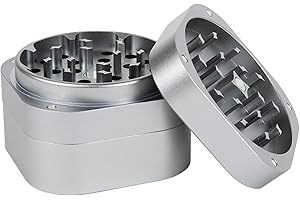 PAX Gewürzmühle aus Edelstahl, Kräutermühle aus Metall, manuelle Gewürzmühle für Gewürze – Silber