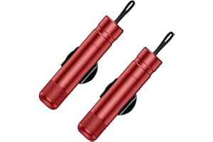 Generisch Safe Pro X für Autoscheiben, Safepro X Notfallhammer Gurtschneider, Safe Pro X Auto Auto Sicherheitshammer, 2 In 1 Nothammer Auto mit Gurtschneider, Für Land Und Unterwasser (2, Rot)