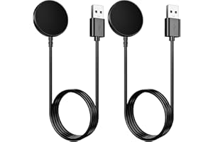 AUTALLGEE 2 Pack for Samsung Galaxy Watch Charger Cables Compatible with Galaxy Watch 8/8 Classic/Ultra/7/6/6 Classic/5/5 Pro/4/4 Classic/3/Active 2/Active/FE USB Magnetic Fast Charging Accessories 100cm