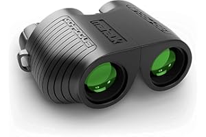 Mahauk Jumelles Compactes Enfant et Adultes - Objectif Go-Focus Mise au Point Automatique - Longue Vue - Observation des Oiseaux et Astronomie - Prisme BAK4 10x25