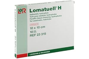 Lohmann & Rauscher Lomatuell H Tulle Gras Pack de 10 Bande 10 x 10 cm