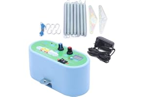 Hängende elektrische Wiegensteuerung,Lightakai 8W Geräuscharm einstellbarem Elektrische Babyschaukel Babywippe Controller mit 7 Stück Feder bis zu 21 kg für Babywiege und Babyhängematte,Grün