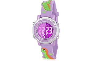 SUPZOE Dinasour Gifts for Girls Age 3-9 - Kids Watch Girls - Boys Girls Waterproof Watch - Toys for Kids Age 4 5 6 7 - Birthday Gifts for 5-7 Year Old Girls - Stocking Stuffers for Girls Boys