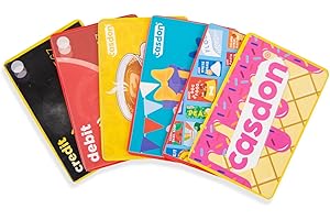 Casdon Set giocattolo di finte carte | Carte di credito e carte regalo realistiche per il gioco immaginativo | Per bambini dai 3+ | Insegna i concetti finanziari!
