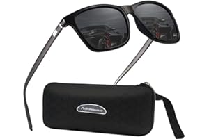 PERFECTMIAOXUAN Polarised Sunglasses Men Women Retro Shades Ultralight Unbreakable Frame Driving Fishing Outdoor Sun Glasses UV Protection