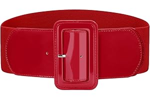 VONMELLI Breiter Elastischer Vintage Damen Gürtel - Dehnbarer Modischer Taillengürtel für Kleid