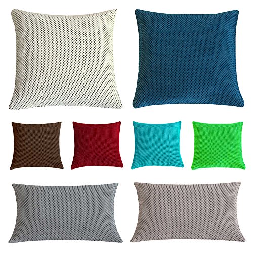 Kissenhülle Life Bi Color Bezug Zierkissen Kissenbezug viele Farben und Größen #1422 (50×50 cm, offwhite) - 2