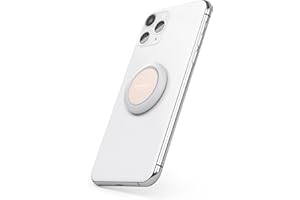 VONMÄHLEN Backflip uchwyt na palec telefonu komórkowego – ultramiękki uchwyt na palec i uchwyt do smartfonów, zintegrowana funkcja statywu, w zestawie magnetyczny dot, różowe złoto