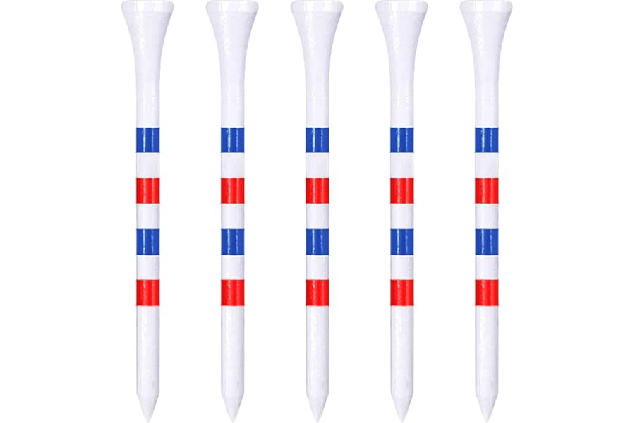 Zivisk Bamboo Golf Tees 83mm 70mm 54mm 38mm Available Bag of 100, Strong Sustainable Biodegradable