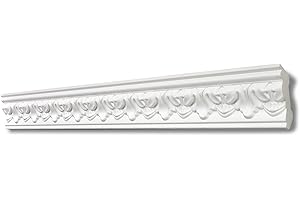 DECOSA Moulure G1 (Gabriella) - polystyrène - blanc - 50 x 50 mm - longueur 2 m - 10 pièces (=20 m)