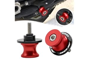 QJY-MOTOR PART-STORE 2pcs Diabolos M8*1.5 CNC Aluminum Pour S1000R S1000RR S1000XR S1000RR HP4 2009-2015 2016 2017 2018 2019（Rouge）