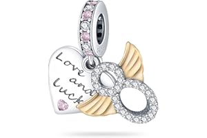 Pandach Amour Cœur Perles Charms Argent Sterling 925 Breloque Bead Compatible pour Européen Bracelets