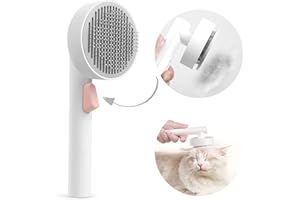 BAYTION Szczotka dla kota i psa do pielęgnacji, samooczyszczająca szczotka dla zwierząt domowych dla kotów o krótkim lub długim włosiu, masaż szczeniaka, kociaka, do usuwania luźnego podkładu, maty, splątanych włosów i zrzuconego futra