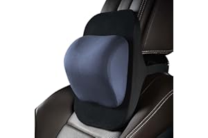 NAAPESI Auto Nackenkissen, Auto Nackenkissen Einstellbare, mit verstellbarem Riemen, Memory Foam Auto Sitz Kopfstütze, Atmungsaktiver Abnehmbarer Abdeckung, für Nackenstütze Schutz Der Halswirbelsäule