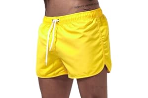 HAXNOHEY Bañadores Hombre Secado Rápido Playa Pantalones Cortos de Baño con Bolsillos Cordón Bañador Multicolor