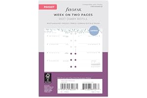 Filofax Pocket Garden Vecka att se 2027 dagbok 27-68292