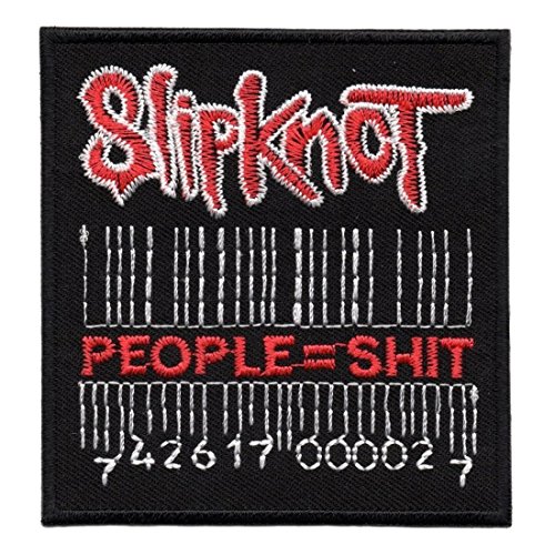 Patch - Slipknot - People = Shit - Musicpatch - Rock - Vest - Patches - Aufnäher Embleme Bügelbild Aufbügler