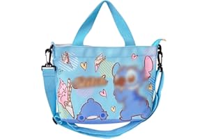 SIMYRON Cartoon Shoulder Bag Niedliche Cartoon Themen Kreuztasche für Teenager Zurück zu Schule Geschenke Süße Lässige Tragetasche Umhängetasche Hand Tragen Tuch Tasche Doppelten Zweck