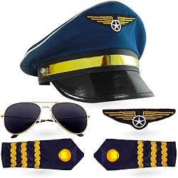 Casquette Pilote Widmann - Accessoire Déguisement Carnaval | Taille Réglable & Style Authentique