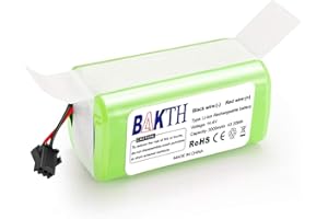 BAKTH 3000mAh 14,4V Li-Ion Ersatzakku für Eufy RoboVac 11 11S 11S MAX 12 15C 15C MAX 15T 25C 25C Max 30 30C 30 Max 35C, Kompatibel mit G10 G20 G30 G35 G40 Hybrid Ecovacs Deebot N79 N79S DN622