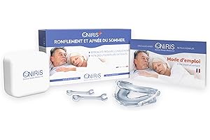 ONIRIS + Orthèse Anti-Ronflement - Validé Cliniquement for l Apnée Du Sommeil - Made in France - Gouttière dentaire - Orthèse d avancée Mandibulaire - Agit sur les causes d'un Mauvais Sommeil