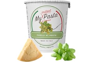 My Instant Pasta Instantánea salsa Pesto deshidratada, Lista en 5 minutos, Ingredientes naturales - Pack 6 cups de 70g