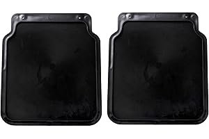‎PREISWERT & GUT Schmutzfänger Set schwarz 23 x 20 cm universal für Auto LKW Anhänger Wohnmobil als langlebiger Spritzschutz gegen Schlamm Wasser und Schmutz zum Schutz von Radbereich und Fahrzeugkarosserie
