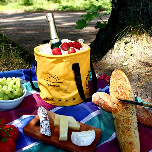 Active Sol Falteimer | Robust, faltbar, leicht, platzsparend für Urlaub, Garten, Outdoor, Angeln & Camping | Vielseitig - 2