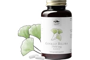 ‎KRÄUTERHANDEL SANKT ANTON KRÄUTERHANDEL SANKT ANTON® - Ginkgo Biloba 7.500 Supra Kapseln - Hochdosiert - Laborgeprüft - Deutsche Premium Qualität (360 Kapseln)