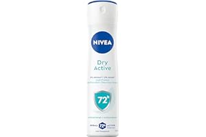 ‎NIVEA NIVEA Dry Active Deospray, Deo ohne Ethylalkohol für 72h Anti-Transpirant-Schutz, antibakterielles Deodorant mit Dual-Active-Formel und frischem Duft (150 ml)