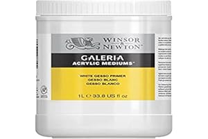 Winsor & Newton Galleria Gesso Primer 1 L, ACFGGP1L,White Gesso Primer
