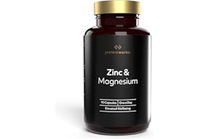 THE PROTEIN WORKS Protein Works - Zinc & Magnesium Supplement Tablets |Added Vitamin B6 | Combats Tiredness & Fatigue | Sports Recovery & Aids Sleep | 90 Tablets