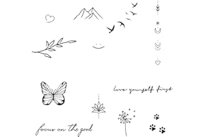 INKSTER Maxi | Tatuaggio Temporaneo con Certificazione Cosmetica UE - L'Originale | Resistente all'Acqua + Vegano | Tatuaggio Rivoluzionario di 2 Settimane