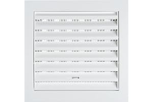 STEINBERG14 Blanco 150x150 mm Rejilla de Ventilacion con Cierre y Mosquitera, Plastico ABS