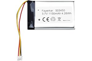 Fayerkar Akumulator litowo-polimerowy 3,7 V 1150 mAh do Logitech Wireless Gaming Mouse G403 G703 G900 G903 Prodigy RGB 533-000130