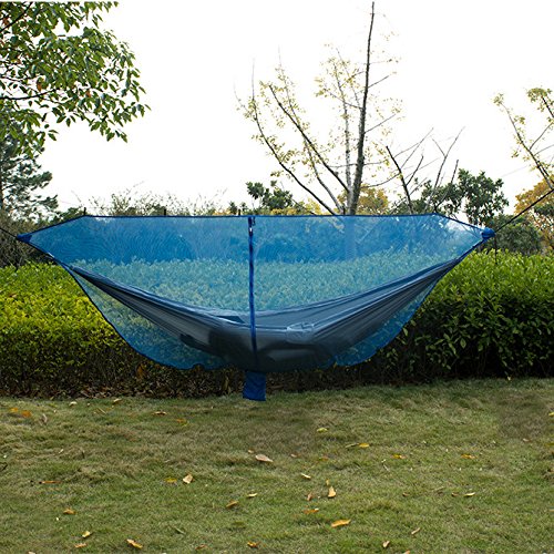 Preisvergleich Produktbild LaDicha Doppelbett Liegematte Moskitonetz Nylon Mesh Gaze Schutz - Blau