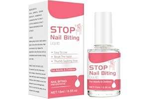 GWTDTOAD Smalto Amaro Per Unghie Bambini, Smalto Amaro Per Non Mangiarsi Le Unghie Bambini, Liquido Anti-mangiarsi Le Unghie Per Bambini E Adulti, Stop Al Succhiamento Del Pollice 15 Ml