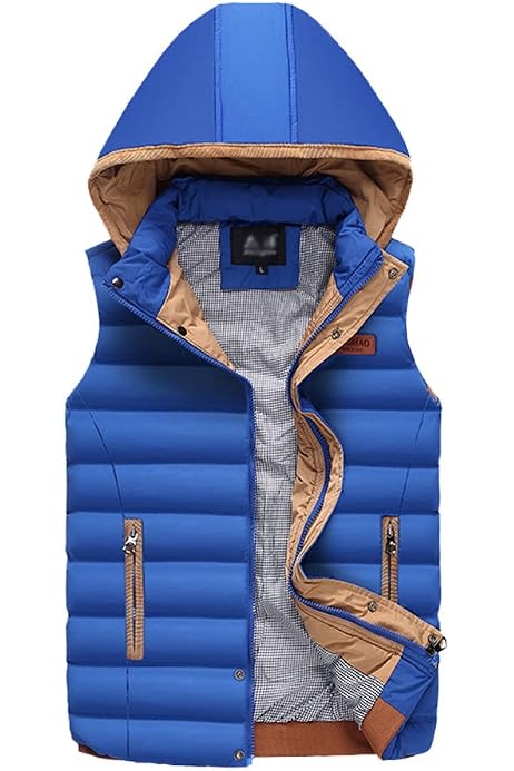 Herren Echtleder Weste Gilet Gesteppt Puffer Design Warm Reißverschluss