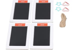 Generic Baby Touch Ink Pad Säker Snabbtorkande för Nyfödda Handprint Footprint Kit för Pet, Black, 4st (Love Heart Femstjärni