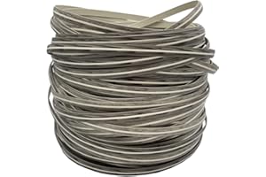 LukLoy 60m-65m Plastic Woven Rattan Repair Material for Outdoor Garden Patio Furniture, Durable Wicker Bench Chair Table Repair Kits (Grey)