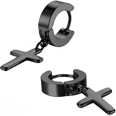 Jewelrywe Piccoli orecchini unisex orecchio clip di orecchini a cerchio