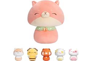 Mewaii 36cm Almohada de Peluche Almohada de Hongo Super Lindo Cojines de Peluche Animal Abrazando Almohada Juguetes Regalo para Niños